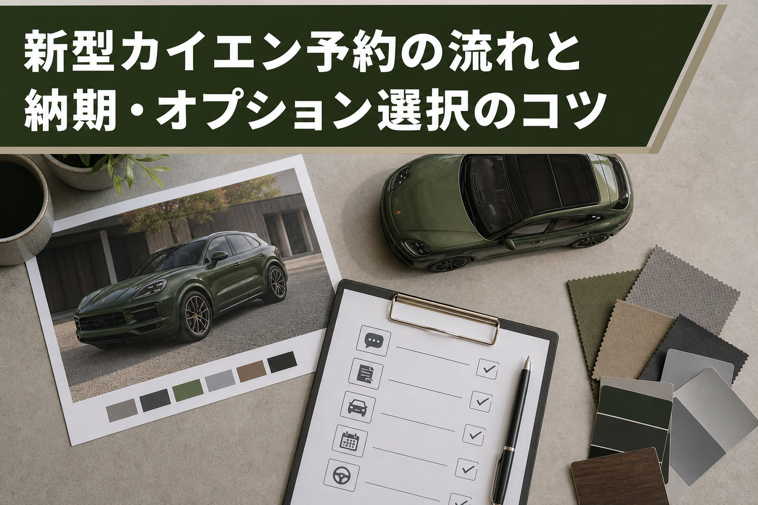 新型カイエン予約の流れと納期・オプション選択のコツ