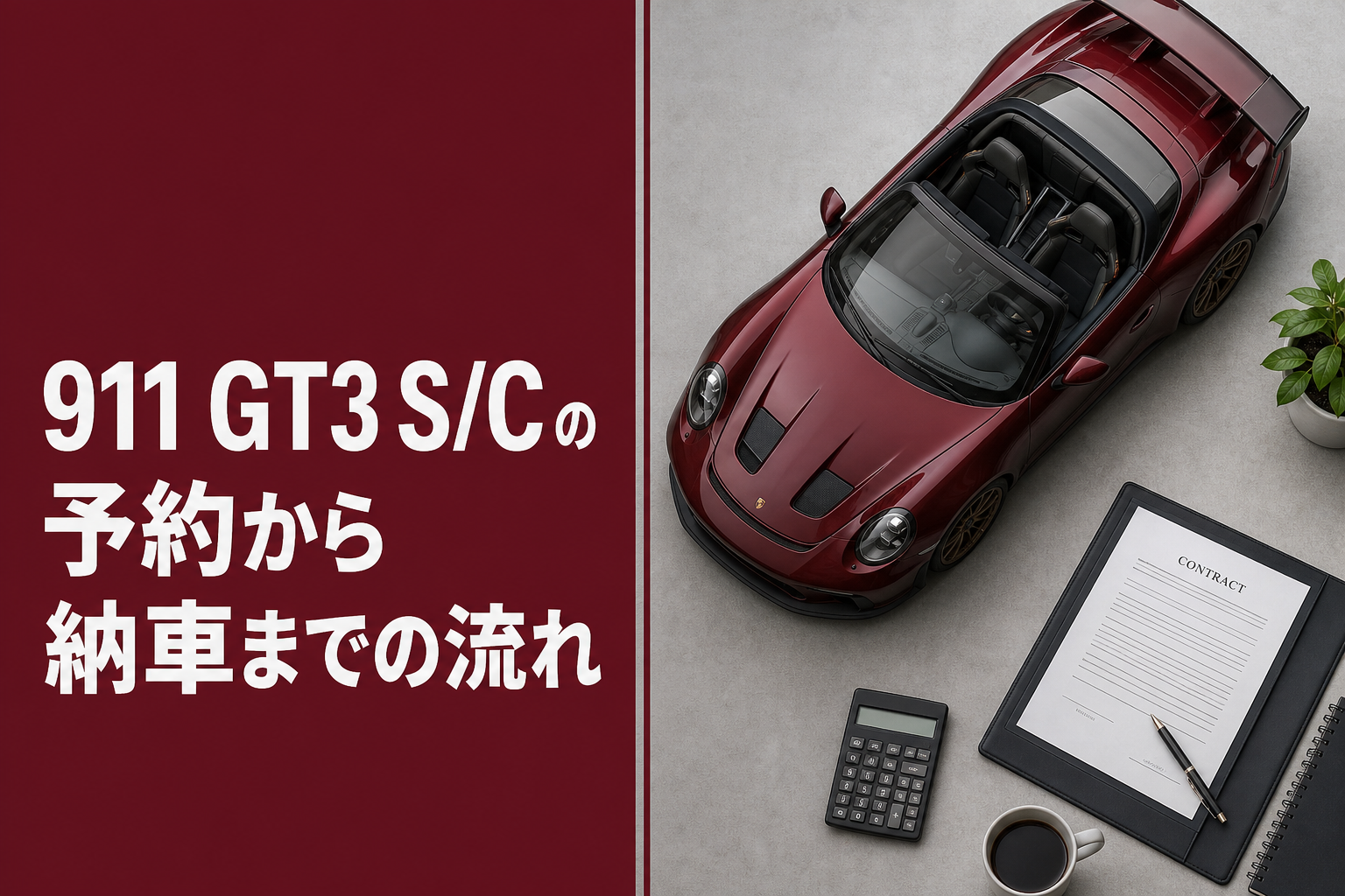 911 GT3 S/C の予約から納車までの流れ