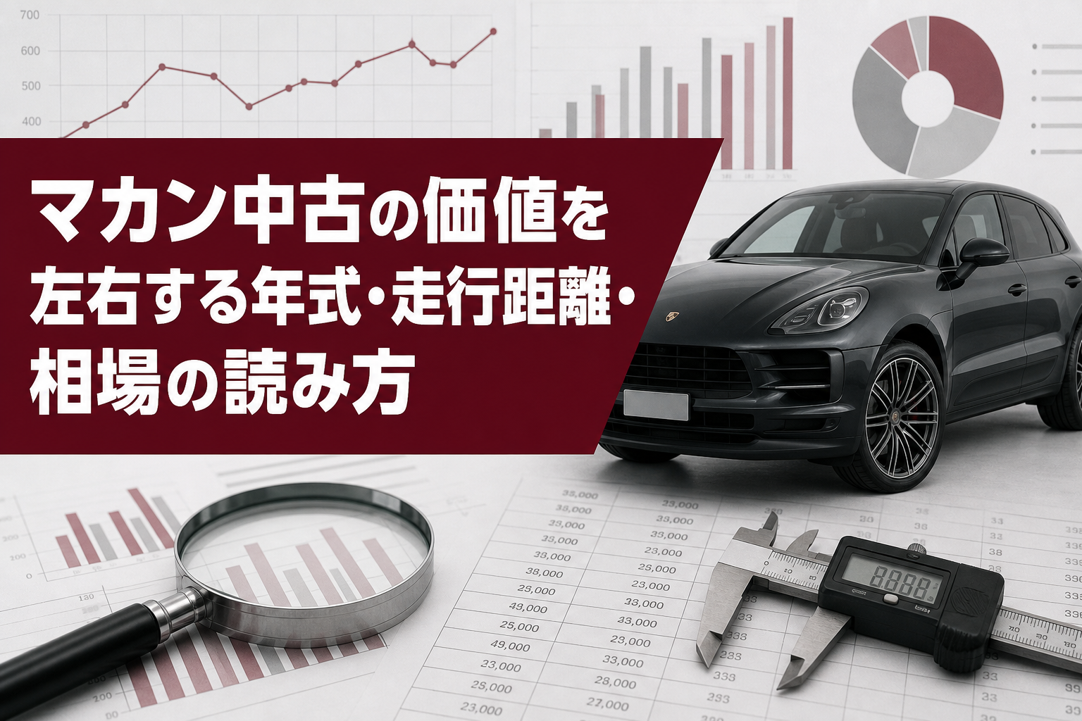 マカン中古の価値を左右する年式・走行距離・相場の読み方