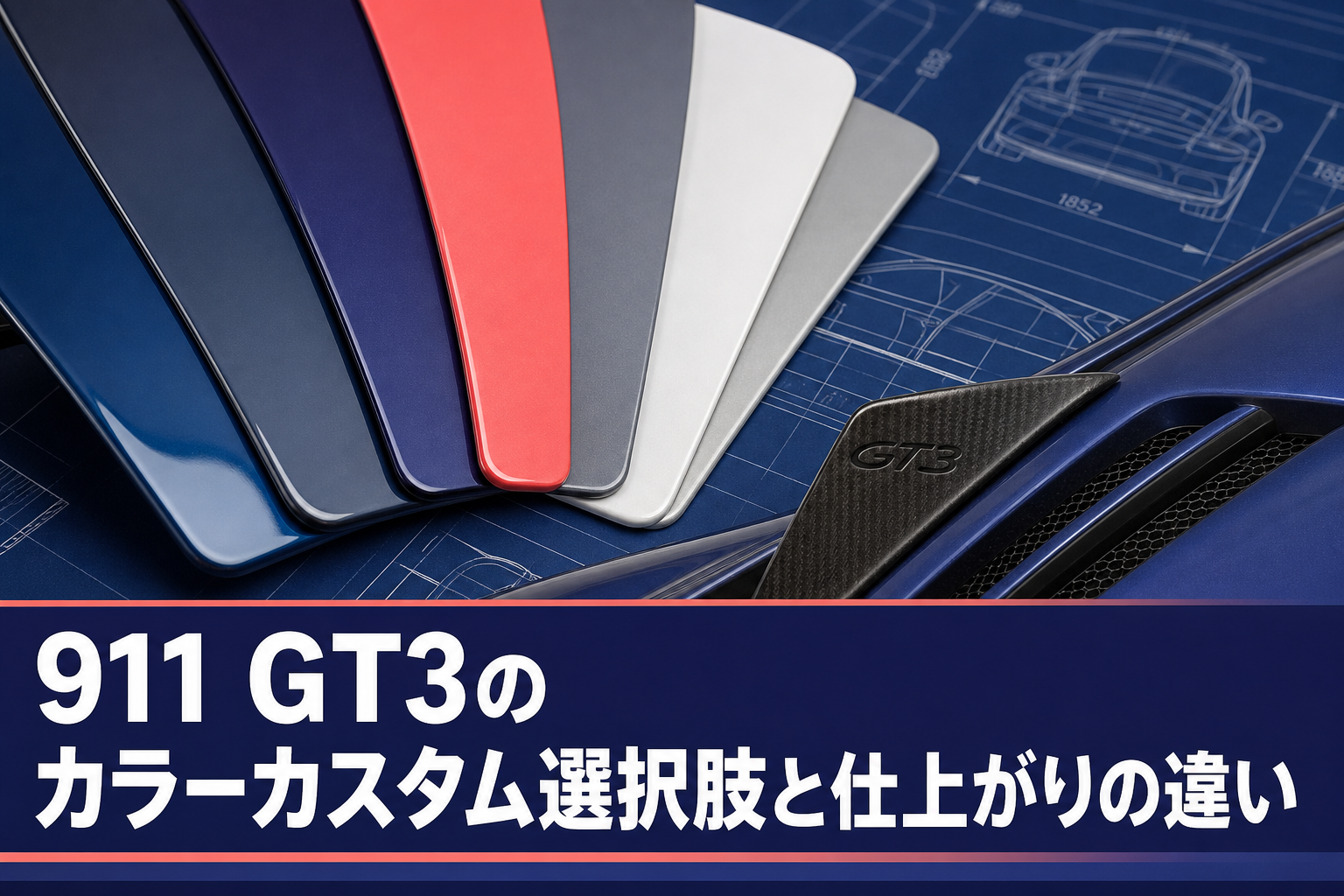 911 GT3のカラーカスタム選択肢と仕上がりの違い