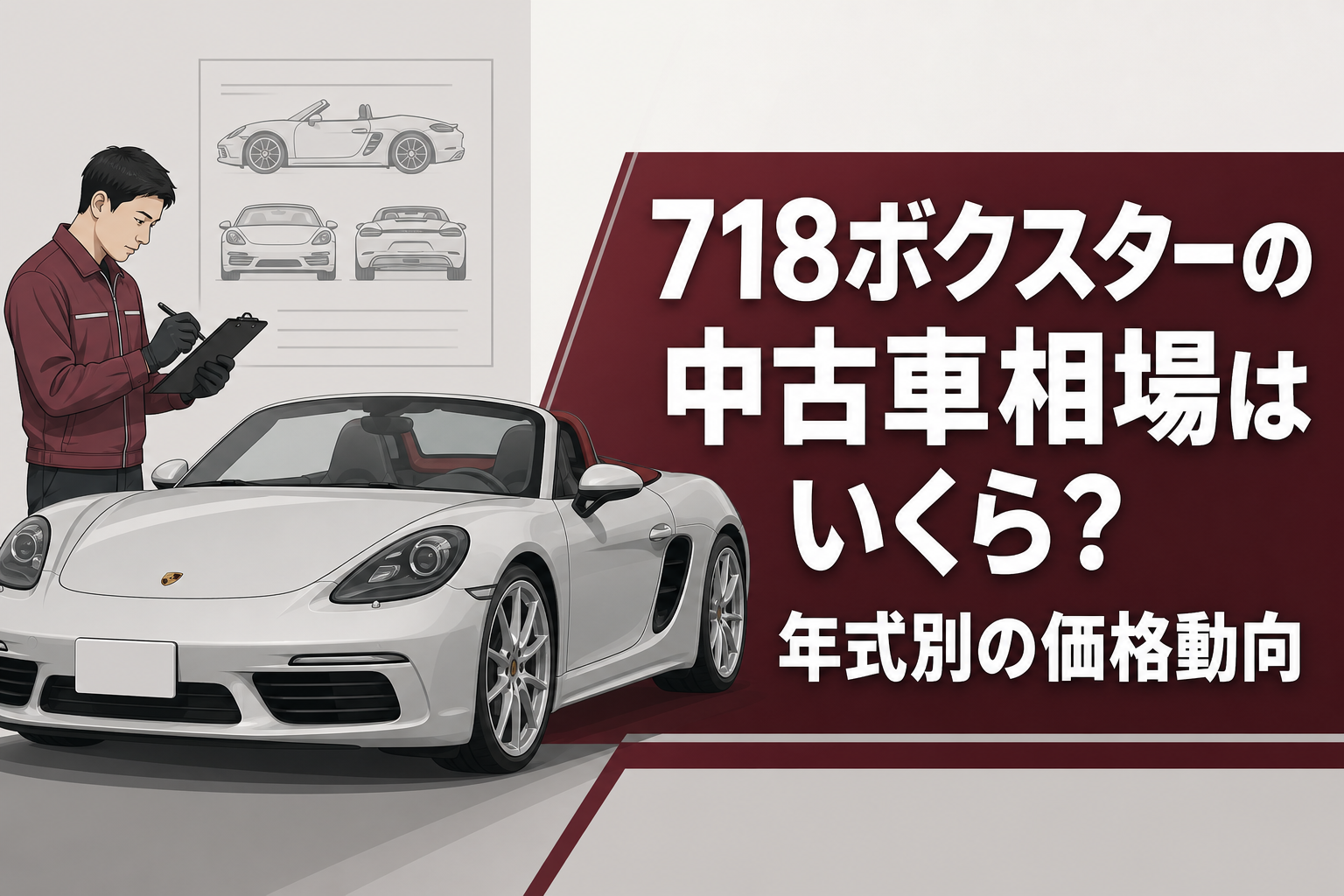 718ボクスターの中古車相場はいくら？年式別の価格動向