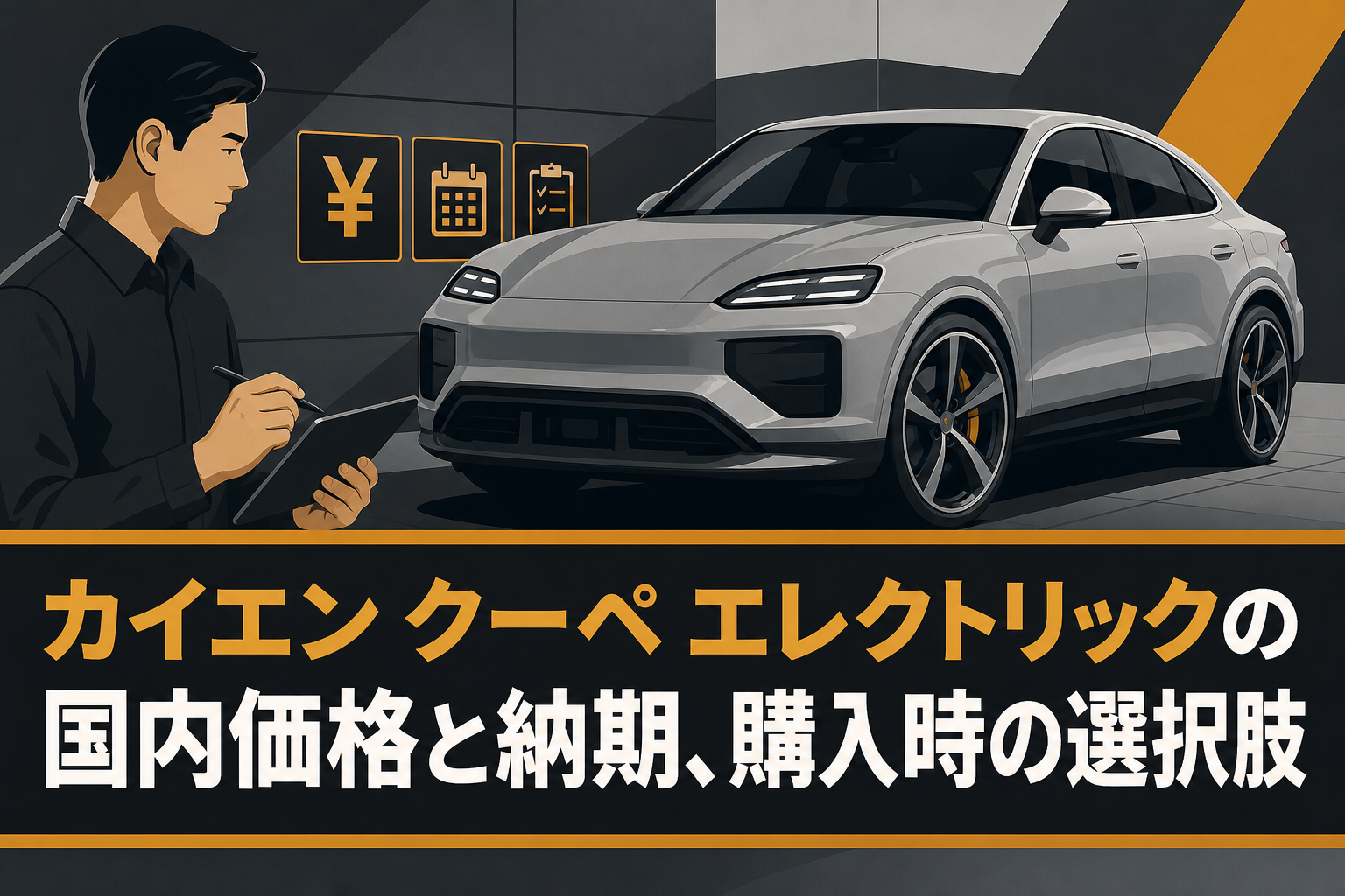 カイエン クーペ エレクトリックの国内価格と納期、購入時の選択肢